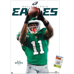 Trends International NFL Philadelphia Eagles - A.J. Brown Feature Series 24 Unframed Wall Poster Prints - 1 of 4