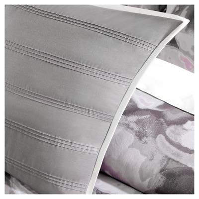 Serena Gray Cotton 7-Piece Queen Comforter Set