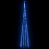 vidaXL Christmas Cone Tree Blue Powder-Coated Steel, Copper, PVC 16 ft - 4 of 4