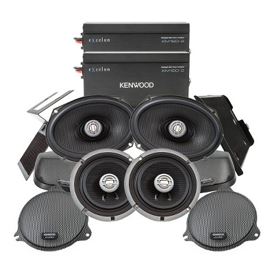 Kenwood P-HD3FR Front and Rear Amplified Speaker Package for 2014-Up Select HD Motorcycles