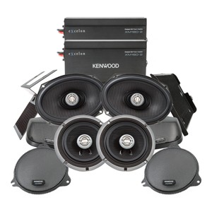 Kenwood P-HD3FR Front and Rear Amplified Speaker Package for 2014-Up Select HD Motorcycles - 1 of 3