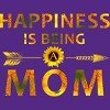 Women's Design By Humans Happiness is Being a Mom Sunflower Arrow By shirtpublic Racerback Tank Top - 2 of 2