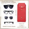 Unique Bargains PU Leather Portable Nail Buckle Soft Eyeglass Cases 2 Pcs - 2 of 4