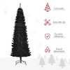 7 FT Artificial Christmas Tree Pencil Xmas Tree with Stand, 818 Tips, Holiday Home Indoor Decoration for Party - 4 of 4