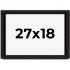 PosterPalooza | Modern Shadow Box 1" Depth Black Picture Frame - UV Acrylic, Backing Board, Hanging Hardware - 2 of 4