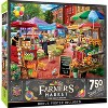 MasterPieces 750 Piece Jigsaw Puzzle - Town Square Booths - 18"x24" - 2 of 4