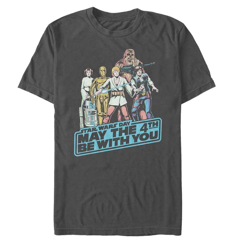 Men's Star Wars May the Fourth Classic Poster T-Shirt, 1 of 5