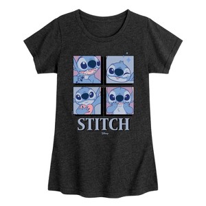 Girls' - Disney - Lilo & Stitch Fitted Short Sleeve Graphic T-Shirt - 1 of 4