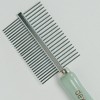 Dexypaws: Stainless Steel Pet Comb - Sage Green, Dog & Cat Grooming Tool - 3 of 4