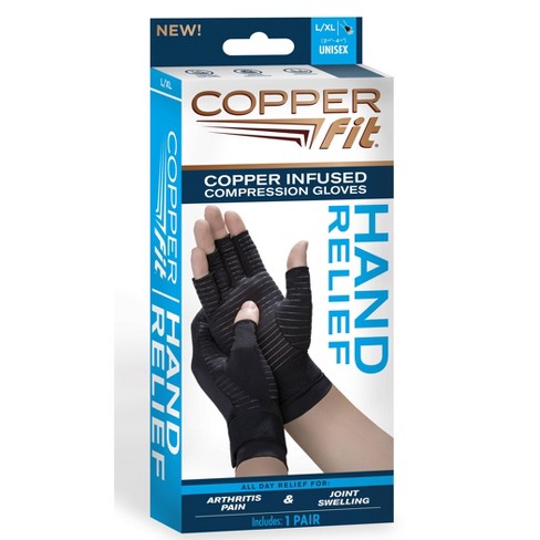 NEW) Copper Compression Wrist Brace Fits Right Hand L-XL