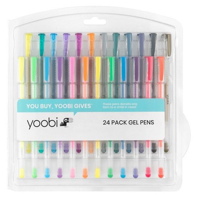 Color &#38; Glitter Color Gel Pens Multicolor-24 Pack - Yoobi&#8482;