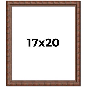 PosterPalooza | 17x20 Modern Bamboo Picture Frame, UV Acrylic, 5 Finishes - 1 of 4