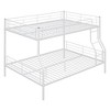 NicBex Full XL Over Queen Bunk Bed with Safety Guardrail,Metal Loft Bed with Ladder and Converts to 2 Beds,Noise Reduced Bunk Beds for Bedroom - 2 of 4