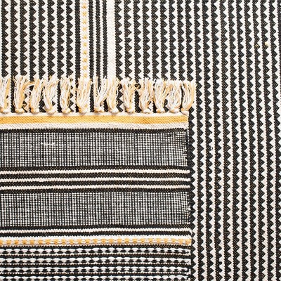 Montauk Gold and Multicolor Handwoven Cotton Rug 3x5 Feet