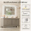 LED Mirror for Bathroom with Anti-Fog, 3 Colors Dimmable, Memory Function, Tempered Glass, ETL Listed, Wall-Mounted - 2 of 4