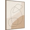 Amanti Art Graphic Shapes a Lines Poster by Elena Ristova Framed Canvas Wall Art - 3 of 4