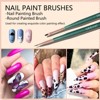 Saviland Professional 12PC Gel Nail Brush Kit - UV & Extension Gel Brush, Liner & Artist Pens for Salon Essentials .(Size: 12 Count) - 3 of 4