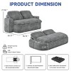 VASIP 2-in-1 Convertible Modular Sofa Bed - Memory Foam Mattress, Space Saving for Living Room, Bedroom, Apartment,No Assembly Required - 4 of 4