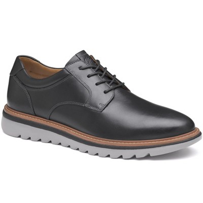 Johnston & Murphy Men's Braydon Plain Toe Dress Casual Shoe, Black Full Grain, Size 9