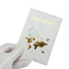 Unique Bargains Marble Pattern Map Passport Holder 1 Pc - 3 of 4