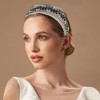 Unique Bargains Women's Elegant Lace Mesh Floral Hairband 6.30"x5.12" Black White 1 Pc - 2 of 3