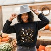 Simply Sage Market Halloween Floral And Ghost Collage Sweatshirt - 2 of 4