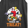Women's - Peanuts - Trick Or Treat Moonlight Graphic Racerback Tank - 2 of 4