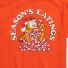 Men's - Garfield - Seasons Eatings Christmas Short Sleeve Graphic T-Shirt - 2 of 4