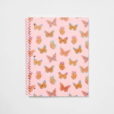 Notebook 100ct Butterfly poly cover with glitter - up&up™