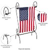 Evergreen Porch Scroll Garden Flag Stand- 28 x 16 x 8 Inches Durable Hardware for Flags - 4 of 4