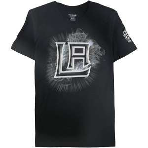 Reebok Womens LA Stadium Series 2015 Graphic T-Shirt, Black, Large - 1 of 2