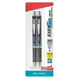 Pentel Energel Rollergel Pens, 0.7mm, 2ct - Black