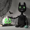 Hanging Knit Bat Character Decorative Sculpture - Hyde and EEK! Boutique™ Black - 2 of 3