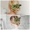 Unique Bargains Women's Styling Simulated Flowers Hair Clips Comb 1 Pc - 4 of 4
