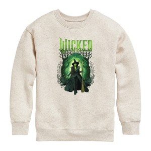 Boys' - Wicked - Elphaba Forest Graphic Long Sleeve Fleece Sweatshirt - 1 of 4