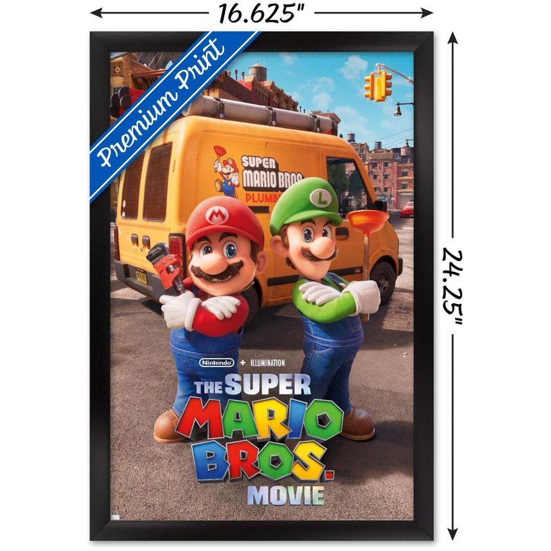 Trends International The Super Mario Bros. Movie - Brooklyn Key Art Framed Wall Poster Prints, 3 of 7