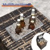 Vynxaria 4-Piece Outdoor PE Wicker Furniture Set with Cushions & Ice Bucket - 4 of 4