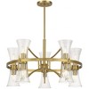 Savoy House Bennington 10 - Light Chandelier in  Warm Brass - 2 of 4