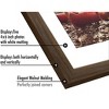 Americanflat 8x24 Collage Picture Frame with Five 4x6 Displays in Walnut - Composite Wood with Shatter Resistant Glass - 3 of 4