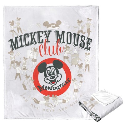 Disney D100 Mickey Mouse Club Vintage Silk Touch Throw