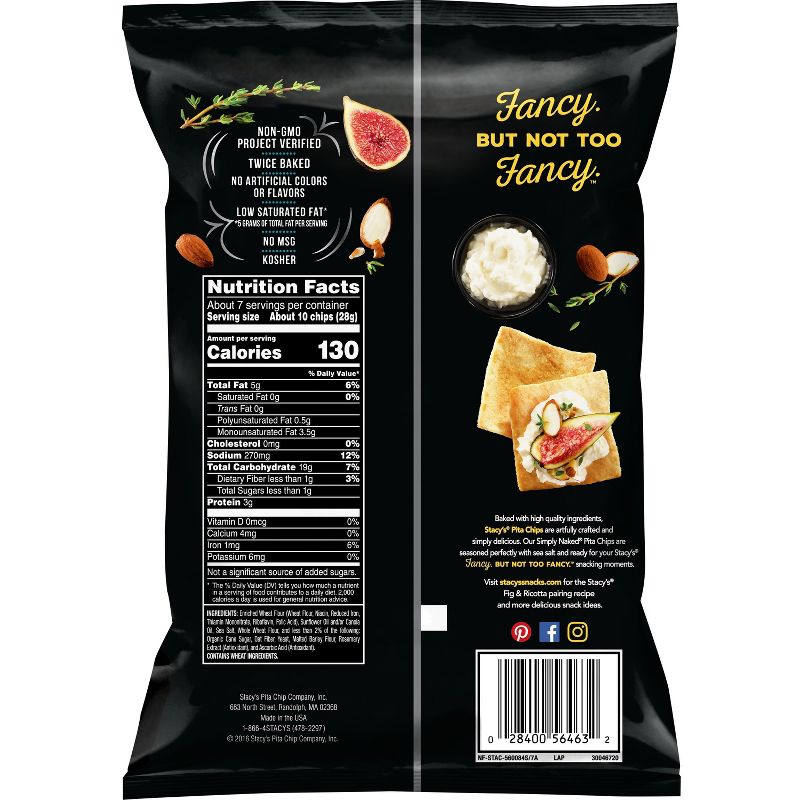 Stacy's Simply Naked Pita Chips - 7.33oz, 3 of 9