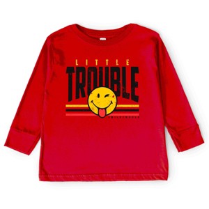 The Juniper Shop SmileyWorld Little Trouble Toddler Long Sleeve Tee - 1 of 4