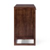 Teamson Home Hatteras Sideboard Cabinet with 4 Rattan Inlay Doors and Adjustable Shelf - 4 of 4