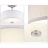 Progress Lighting Inspire 1-Light LED Semi-Flush Mount in Brushed Nickel with Summer Linen Shade - 4 of 4