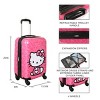 Hello Kitty Sitting Character Pink 20" Adult ABS Luggage - 4 of 4