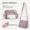 Crossbody Bags for Women Trendy Leather Crossbody Purse Shoulder Handbags Butterfly Design - 3 of 4