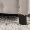 Christopher Knight Home Queen Virgil Upholstered Bed Set Ivory: Hardwood Frame, Foam Fill, No Box Spring Needed - 4 of 4