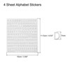 Unique Bargains 3D Small Self-Adhesive A to Z 1 to 9 Alphabet Number Resin Stickers 4 Sheets - 2 of 4
