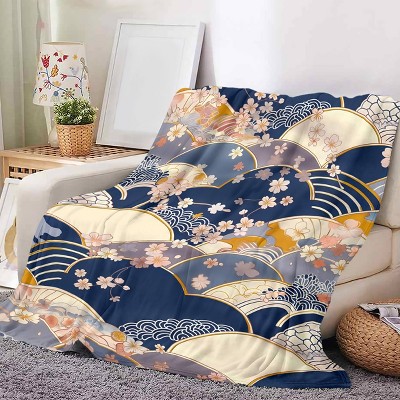 Ultra-Soft Inspired Flannel Throw Blanket - Versatile, Warm & Cozy for Couch, Travel, Office, Study, Camping | All-Season Gift Idea