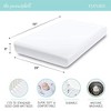 The Peanutshell Fitted Crib Sheet Set for Baby Girls, Daisy, 4 Pack | Pink, Mauve - 3 of 4